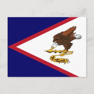 Carte Postale Drapeau patriotique des Samoa américaines