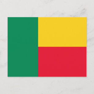 Carte Postale Drapeau patriotique du Bénin