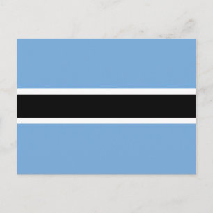 Carte Postale Drapeau patriotique du Botswana