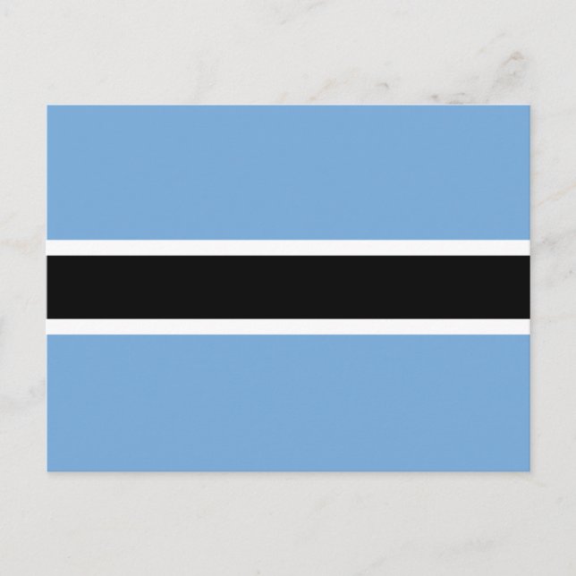 Carte Postale Drapeau patriotique du Botswana (Devant)