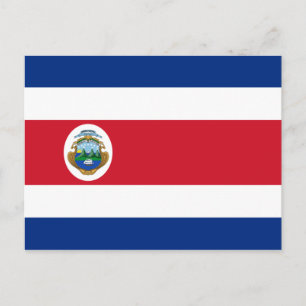 Carte Postale Drapeau patriotique du Costa Rica