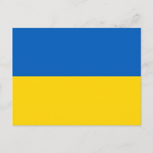 Carte Postale Drapeau patriotique ukrainien (Devant)