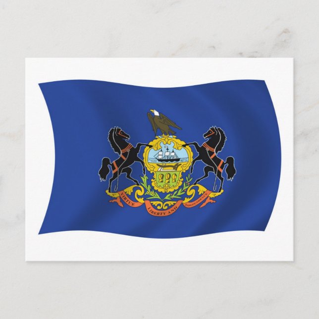 Carte postale Drapeau Pennsylvanie (Devant)