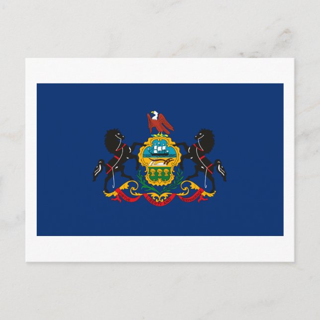 Carte postale Drapeau Pennsylvanie (Devant)
