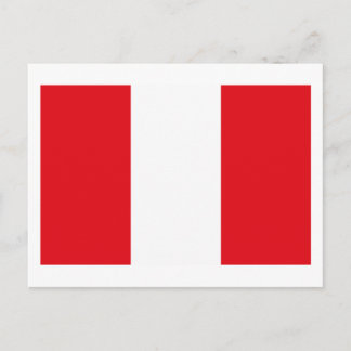 Carte postale Drapeau Pérou