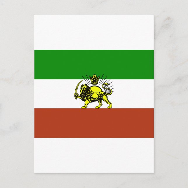 Carte Postale Drapeau Perse (Devant)