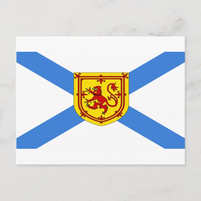 Carte Postale Drapeau personnalisé Canada Nouvelle-Écosse (Devant)
