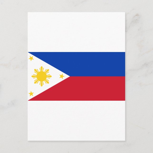 Carte Postale Drapeau philippin (Devant)