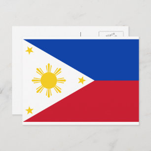Carte Postale Drapeau philippin, Drapeau des Philippines