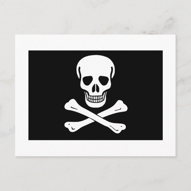 Carte Postale Drapeau pirate (Devant)