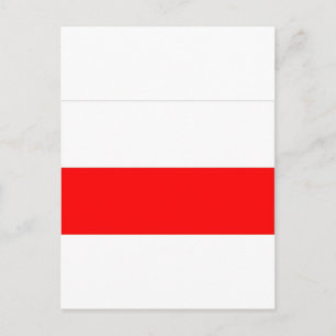 CARTE POSTALE DRAPEAU POLONAIS