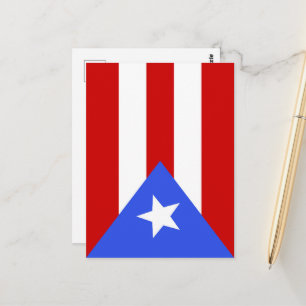 Carte Postale Drapeau Porto Rico