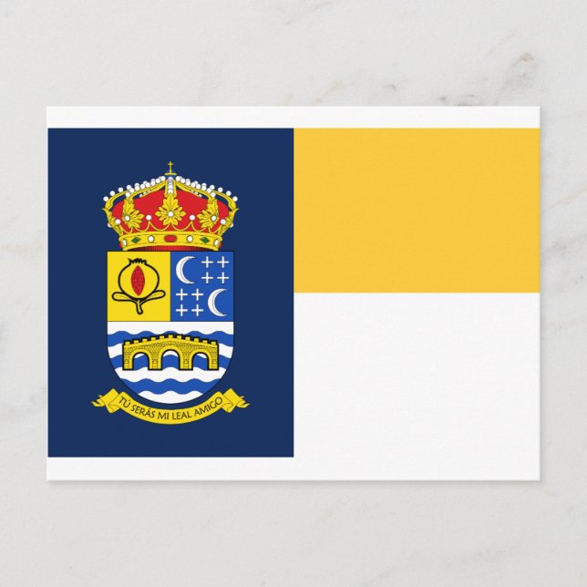 Carte Postale Drapeau Quéntar (Espagne) (Devant)
