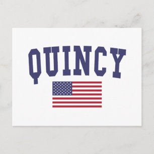 Carte Postale Drapeau Quincy MA US