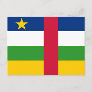 Carte postale Drapeau République centrafricaine