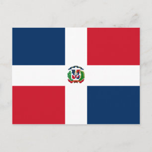 Carte postale Drapeau République Dominicaine