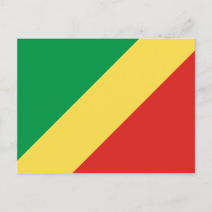 Carte postale Drapeau République du Congo