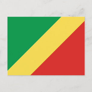 Carte postale Drapeau République du Congo