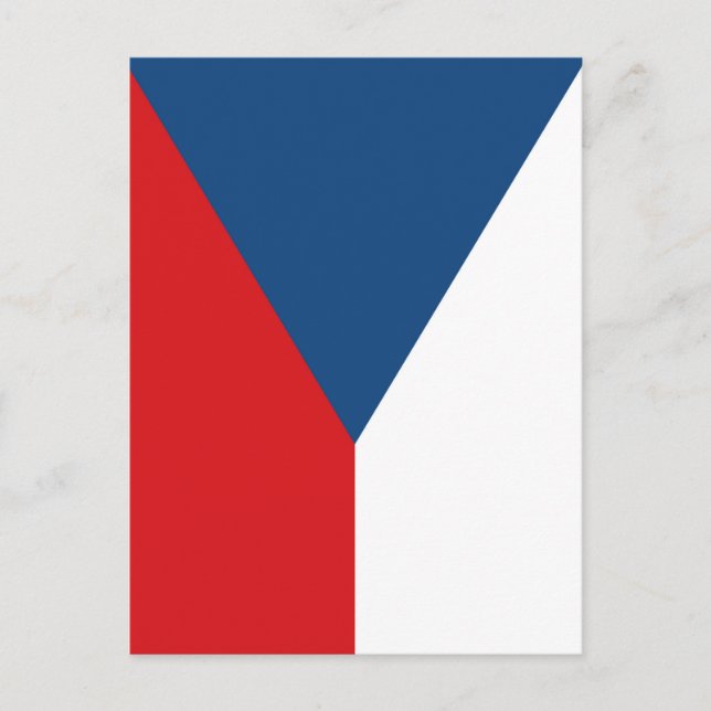 Carte Postale Drapeau République tchèque (Devant)
