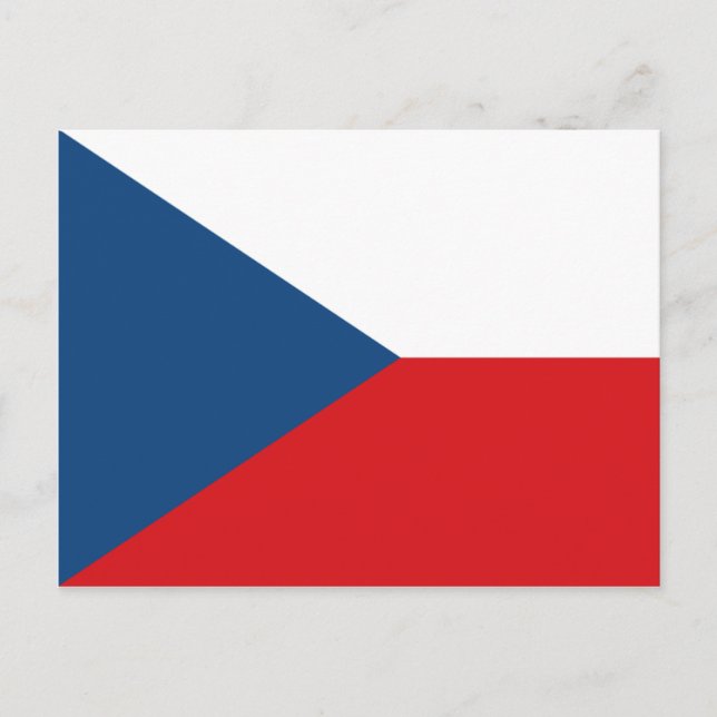 Carte Postale Drapeau République tchèque CZ (Devant)