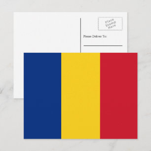 Carte Postale Drapeau roumain, Drapeau roumain