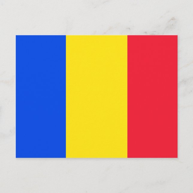 Carte Postale Drapeau Roumanie (Devant)