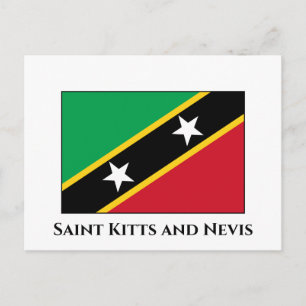 Carte Postale Drapeau Saint-Kitts-et-Nevis