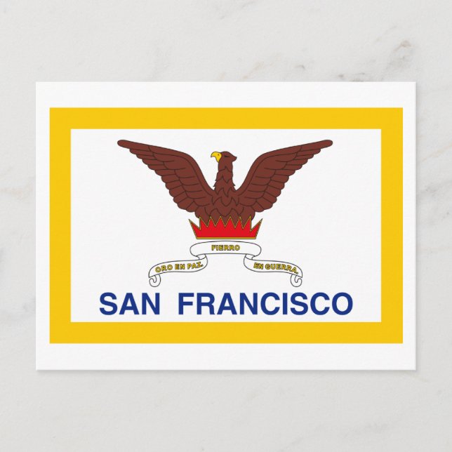 Carte Postale Drapeau San Francisco (Devant)