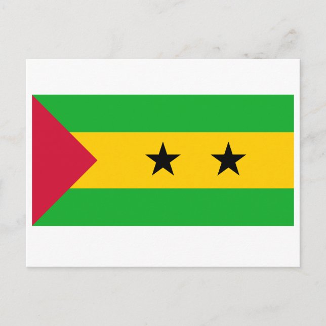 Carte postale Drapeau Sao Tomé-et-Principe (Devant)