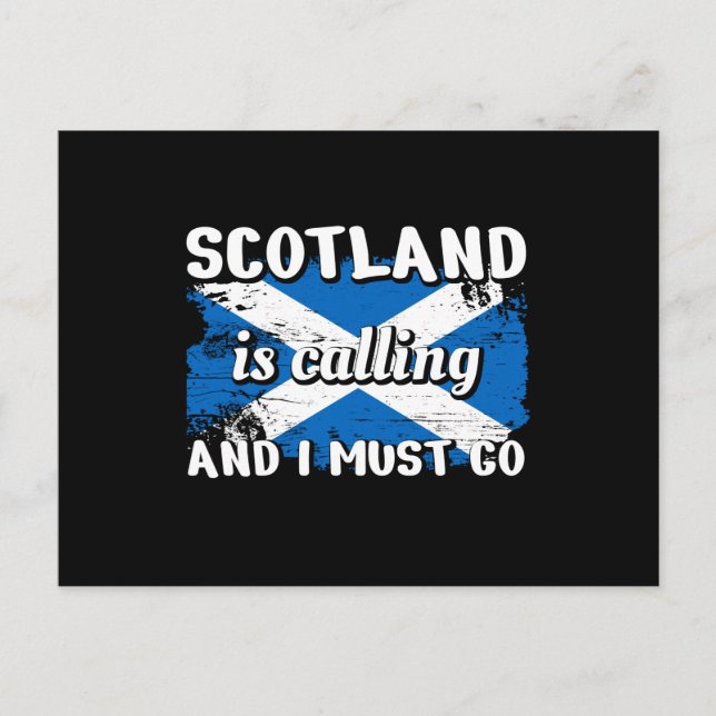 Carte Postale Drapeau Scotland Schlotland (Devant)