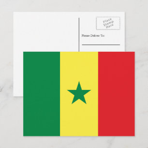 Carte Postale Drapeau sénégalais, Drapeau du Sénégal