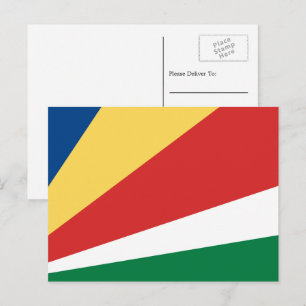 Carte Postale Drapeau seychellois, Drapeau seychellois