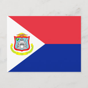 Carte Postale Drapeau Sint Maarten