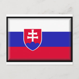 Carte Postale Drapeau Slovaquie