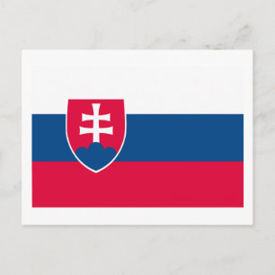 Carte postale Drapeau Slovaquie