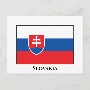 Carte Postale Drapeau Slovaquie