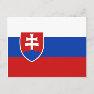 Carte postale Drapeau Slovaquie