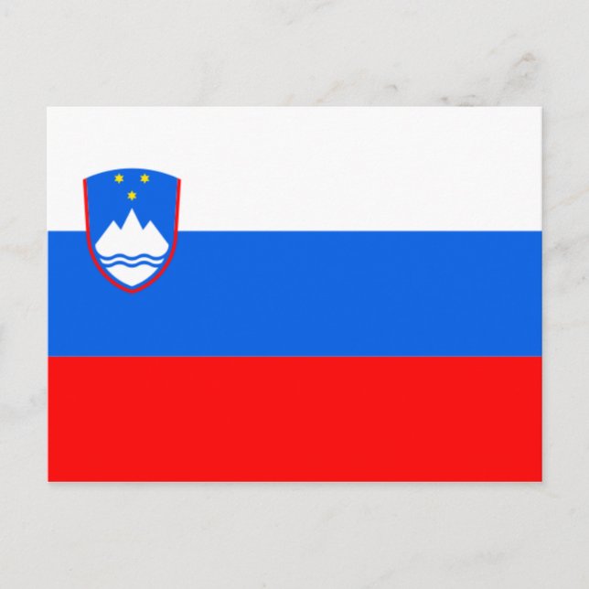 Carte Postale drapeau slovenia (Devant)