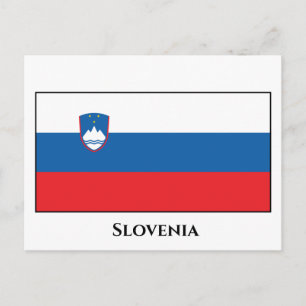 Carte Postale Drapeau Slovénie