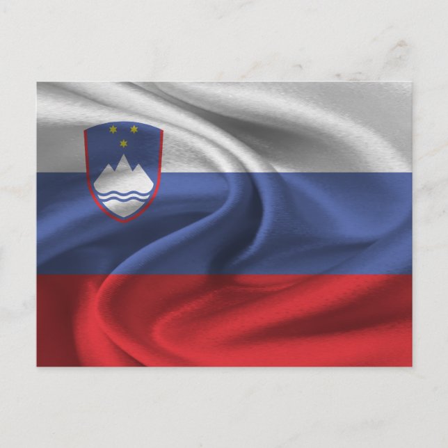 Carte Postale Drapeau Slovénie (Devant)