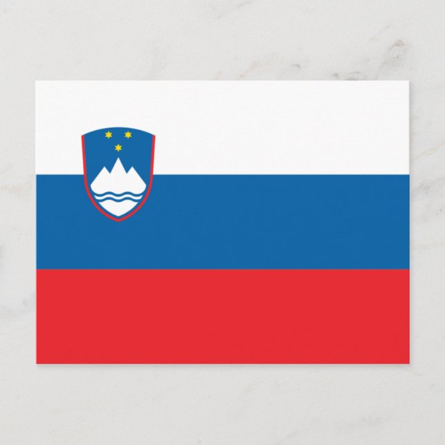 Carte postale Drapeau Slovénie (Devant)
