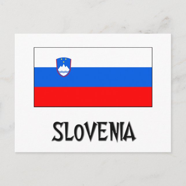 Carte Postale Drapeau Slovénie (Devant)