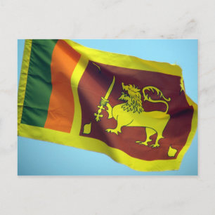 Carte Postale drapeau sri lanka