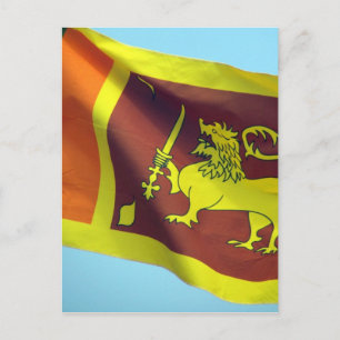 Carte Postale drapeau sri lankais
