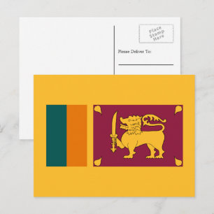 Carte Postale Drapeau Sri Lankais, Drapeau du Sri Lanka