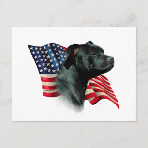 Carte Postale Drapeau Staffordshire Bull Terrier