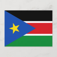 Carte postale Drapeau Sud-Soudan