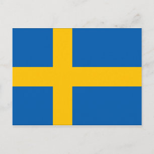Carte Postale Drapeau Suède