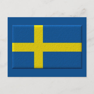 Carte Postale Drapeau suédois scandinave