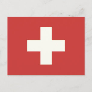 Carte Postale Drapeau suisse